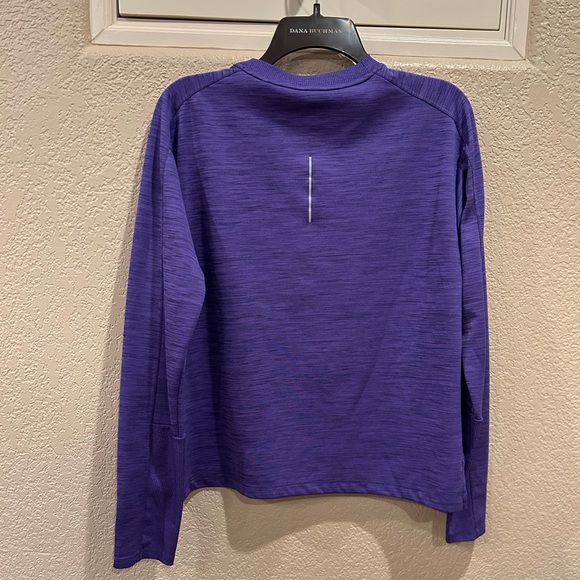 Nike Dri Fit Purple Long Sleeve Top - Picture 4 of 8